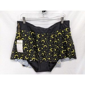 Hot Topic Sailor Moon Luna Skirted Swim Bottoms New